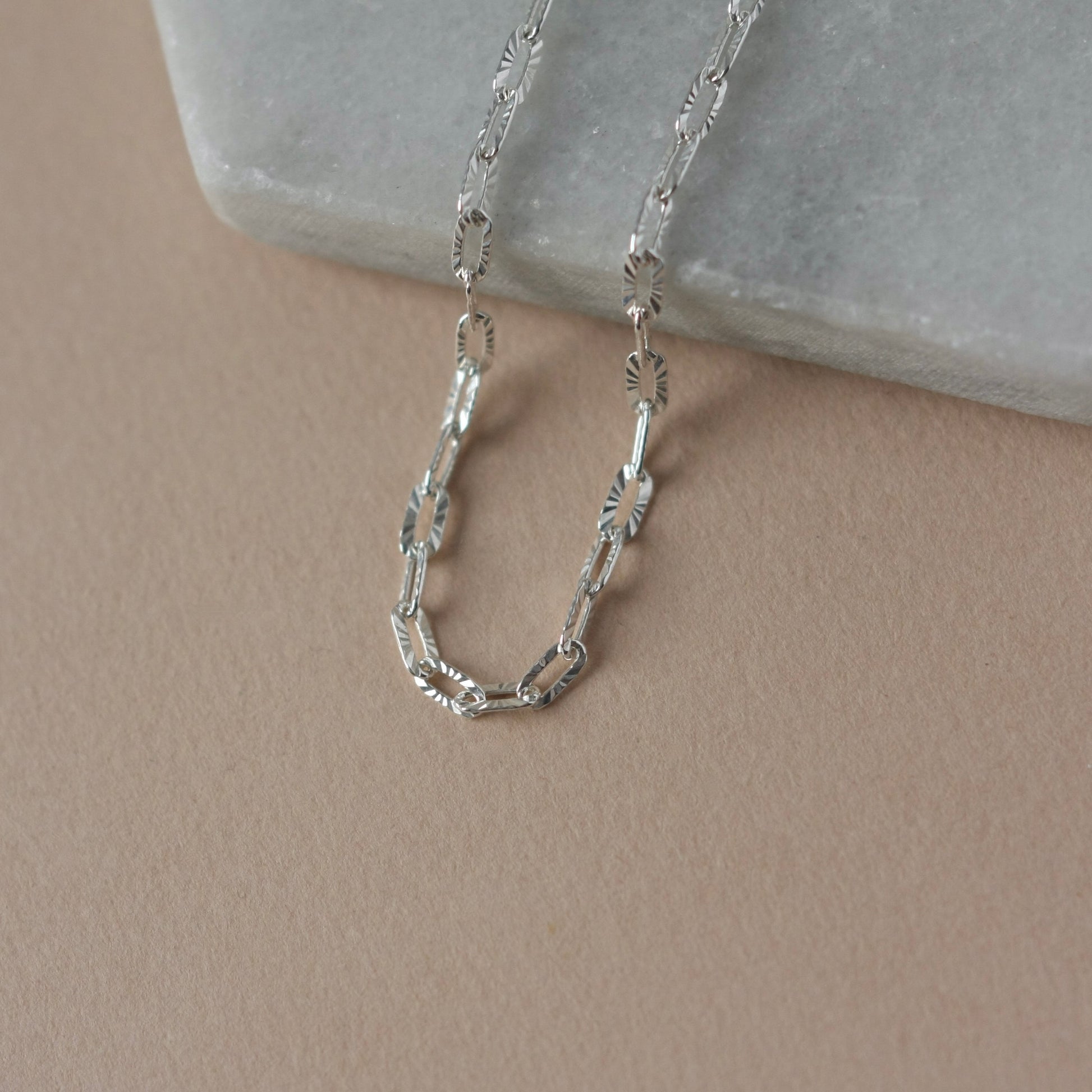 Sparkly Silver Chain Bracelet