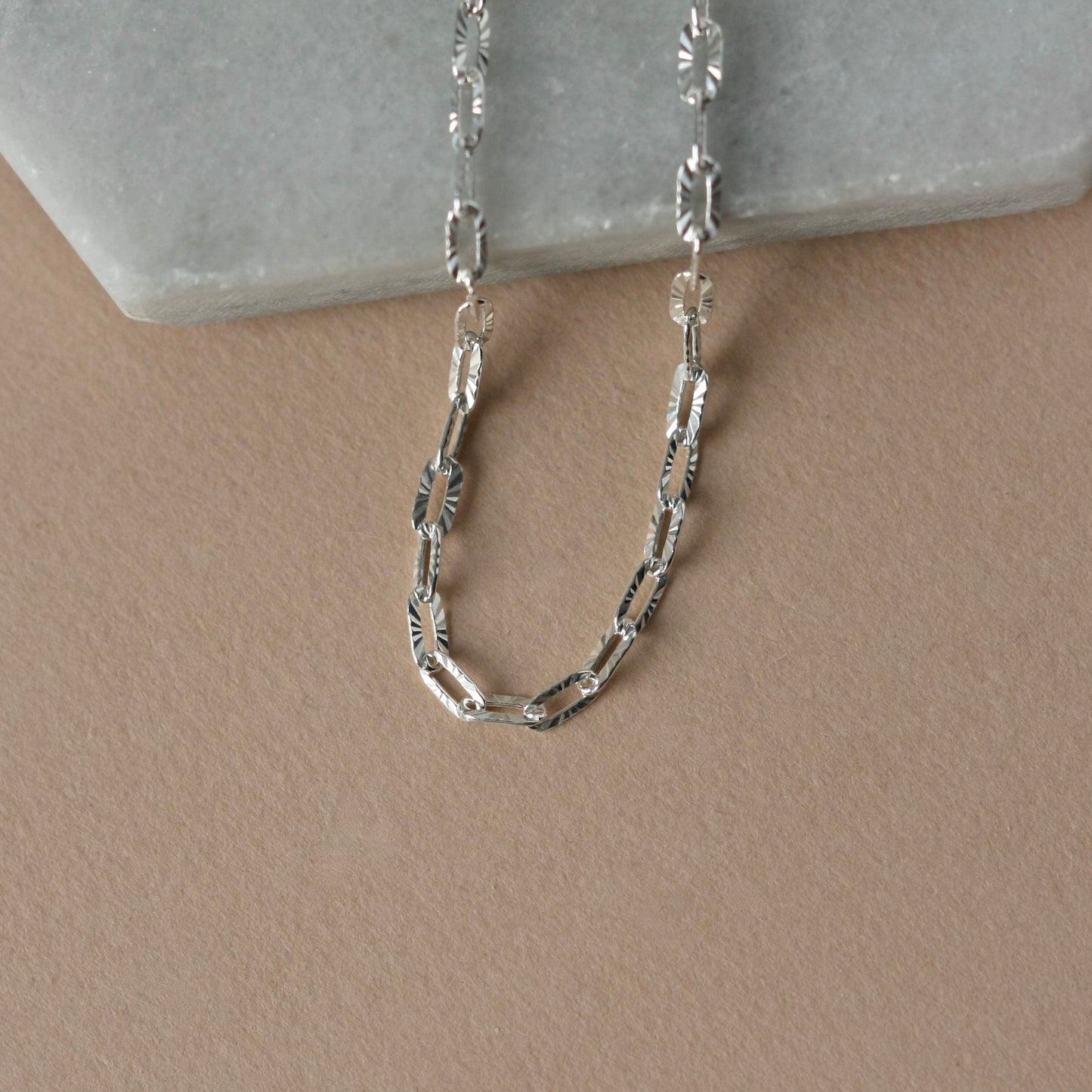 Sparkly Silver Chain Bracelet