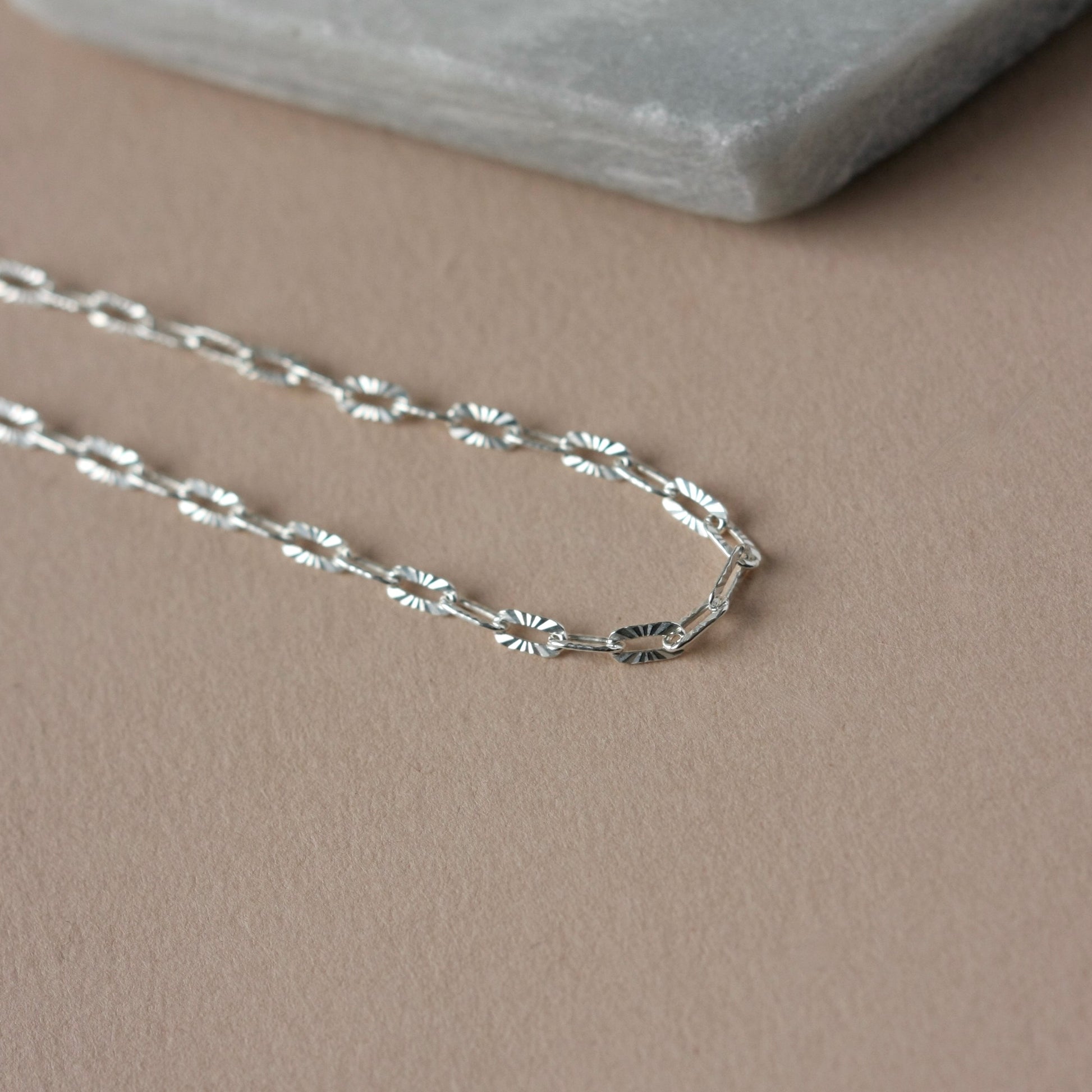 Sparkly Silver Chain Bracelet