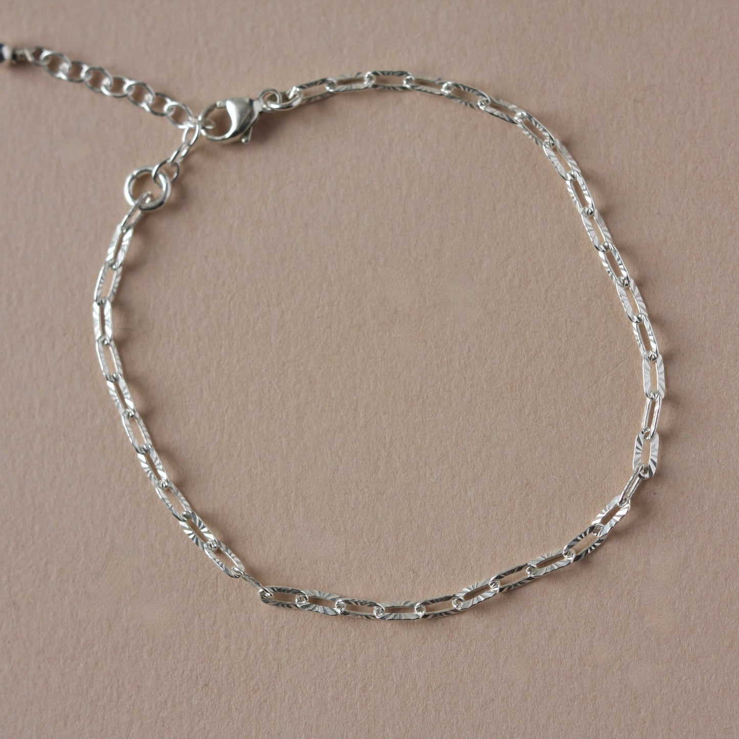 Sparkly Silver Chain Bracelet