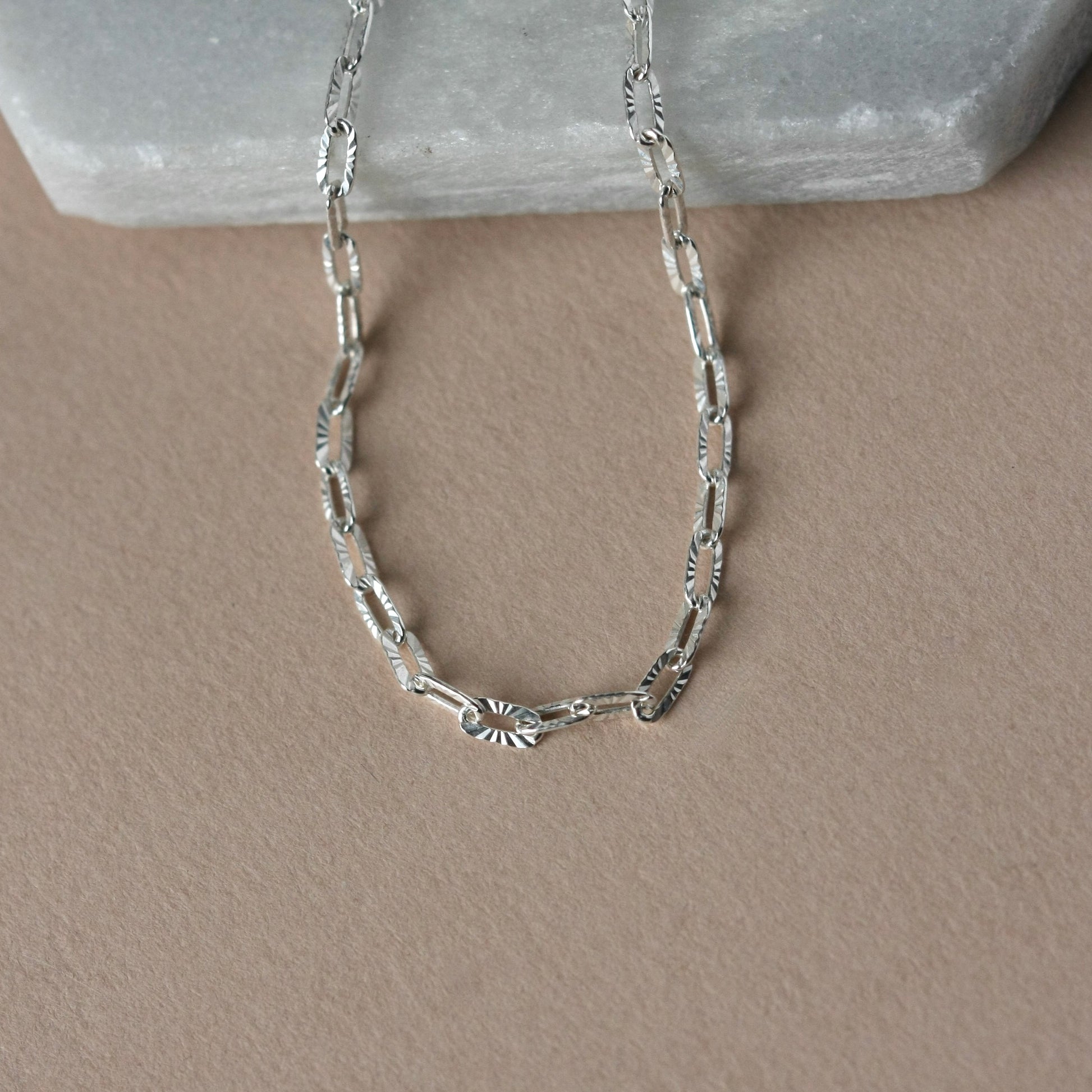 Sparkly Silver Chain Bracelet