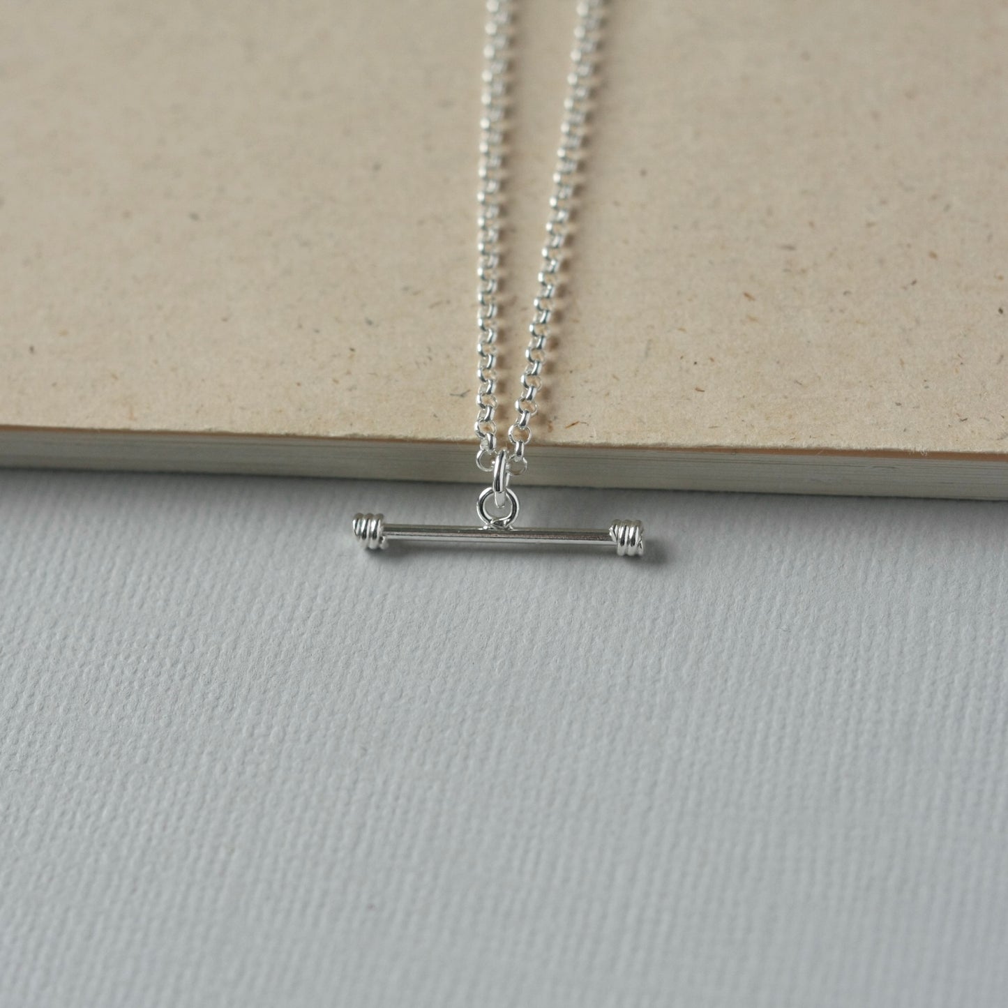 Sterling Silver Toggle Necklace