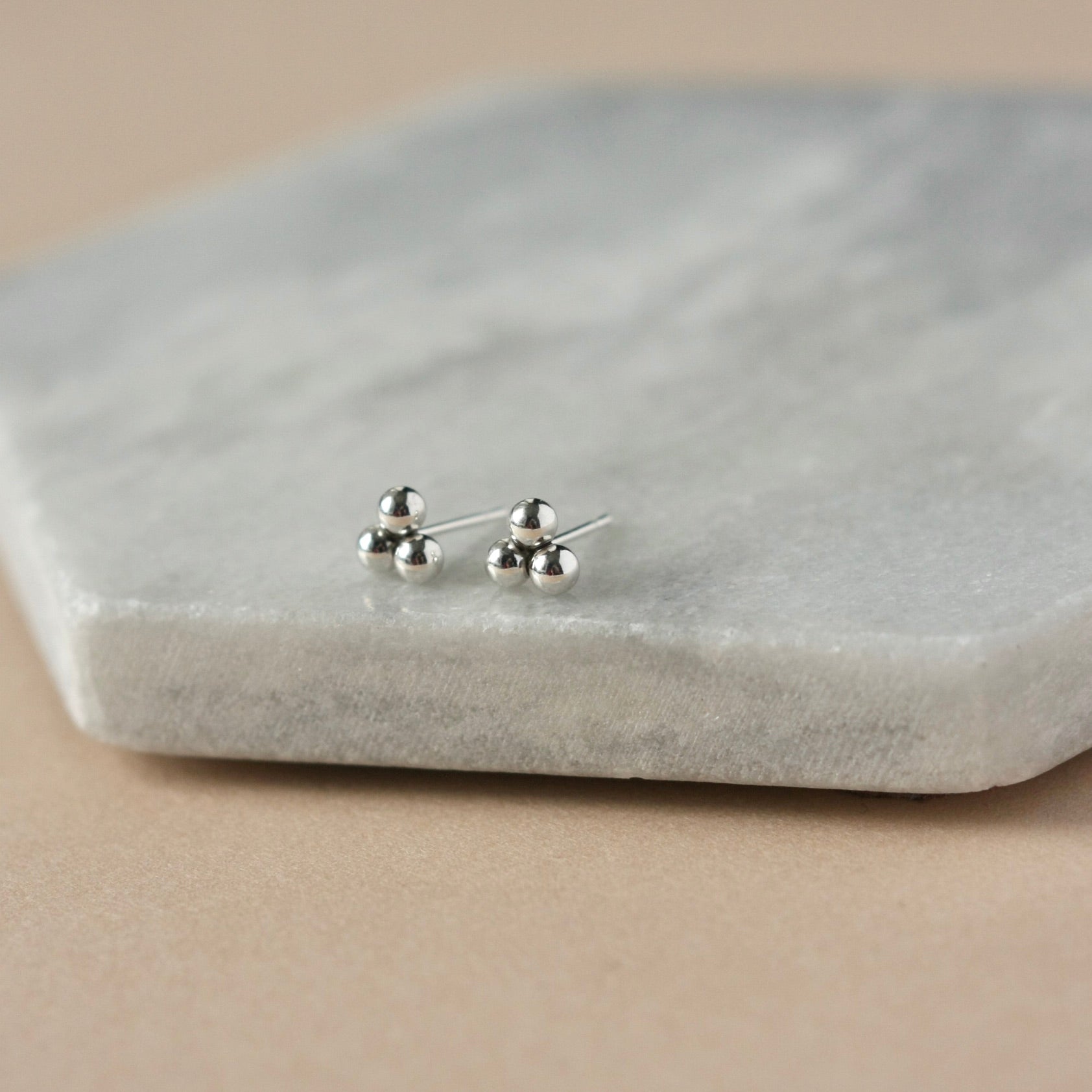 Dainty silver deals stud earrings